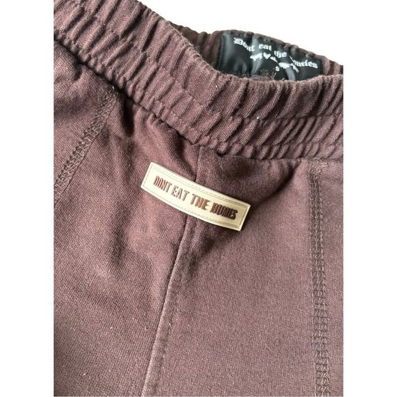 Dont Eat The Homies Flare Sweatpants size S Chocolate Brown - Picture 6 of 6